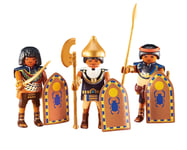 Playmobil Figurine Lot 3 Personnage Guerrier Egyptien + Accessoires NEUF