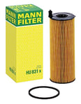 MANN-FILTER HU 831 x Oil Filter - CARS + TRANSPORTERS, Yellow/Black