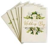 60 x Paperlink On Your Wedding Day Greetings Cards Congratulations Gold White