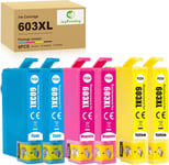 603 Encre Multipack pour Epson 603 XL 603XL Cartouche d'encre pour Expression Home XP-3100 XP-3150 XP-3105 XP-2100 XP-2105 XP-2150 XP-4150 Workforce WF-2830DWF WF-2835DWF WF-2810DWF(Q620)