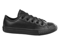 Converse CT OX Youth Black Leather Trainers Size UK 13 / EUR 31.5 / 19cm