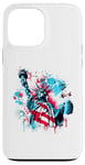 iPhone 13 Pro Max American Style Statue of Liberty Spray Paint Case