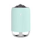 ZPL Nouveau Voiture Humidificateur Diffuseur Huiles Essentielles Continu Humidification 260 ML USB Alimenté Muet Mini Nuit Lumière Accueil Arôme Diffuseur,Vert