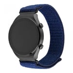 Fixed Samsung Galaxy Watch 22mm Armband Nylon Sporty Strap Blå