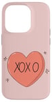 Coque pour iPhone 14 Pro T-shirt XOXO-Design (édition minimaliste)