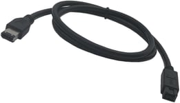 Clair Ieee 1394 Firewire 800 Vers Firewire 400 Câble,9 Broches Mâle Vers 6 Broches Mâle Connecteur Compatible Avec Pc,Firewire,Sun,Ilink.(1Pièces/Noir)[PCZ231386]