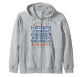 Christmas Most Likely To Drink Hot Chocolate Family Kids Zip Hoodie