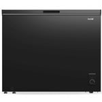 Freestanding Chest Freezer, 199L, Outbuilding Safe - Black