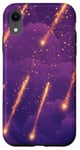 iPhone XR Celestial Falling Stars in Starry Night Sky Aesthetics Case