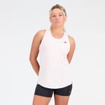 New Balance Q Speed Jacquard Tank M - Rosa Singlet for Damer med Pustende Stoff og Komfortabel Passform