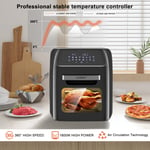 12L Air Fryer Low Fat Healthy Air Convection Oven Cooking Oil Free Kitchen 1800W