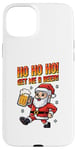 iPhone 15 Plus Ho Ho Ho! Get Me A Beer! 8-bit Santa Christmas Festive Beer Case