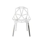 Magis - Chair One Vit - Matstolar utomhus - Konstantin Grcic - Vit - Metall