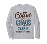 CASSIE Personalized Cute Coffee Girls CASSIE Name Long Sleeve T-Shirt