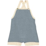 FUB baby overall shorts – ecru/denim - 74