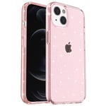 Trolsk glitrende hardt deksel (iPhone 15) - Rosa