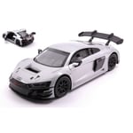 AUDI R8 LMS GT3 ICE SILVER METALLIC 1:24 MotorMax Auto Stradali Die Cast