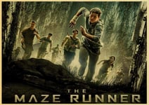 qianyuhe Wall Art Pictures Science fiction film -Maze Runner-Retro Poster Wall Hanging Cinema-Decor Art Painting Decor in Home/Bar 60x90cm(24x36inch