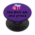 Funny Lets-Bee An Save the Bees LGBT Alpha LGBT Mafia Lesbienne PopSockets PopGrip Adhésif