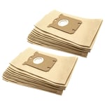 20 Dust Bags for Philips FC 9107 Hygiene FC 9108 Carpet Specialist Hoover