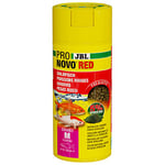 JBL PRONOVO RED GRANO, Aliment de Base pour Poissons Rouges de 8-20 cm, Granulés pour Poissons, Doseur à Clic, taille M, 250 ml