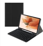 Étui Clavier Pour Samsung Galaxy Tab A8 10,5 Pouces Modèle 2022 (Sm-X200/X205/X207),Clavier Français Azerty,Clavier Bluetooth Sans Fil Détachable Magnétiquement,Noir