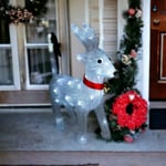 Indoor Outdoor Light Up Acrylic Reindeer LED Christmas Home Garden Decoration