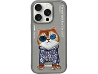 Nimmy Iphone 16 Pro 6.3" Case Gray/Grey Glasses Cool Cat