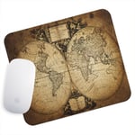 UK Seller Anti-Slip Gaming Mouse Pad Mat PC Laptop Retro Vintage World Map