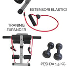 FFitness FLMD312N Sit up Total Body Home Gym Equipment Voiture abdominale Glutei Cosce Poupettes Cellulite Pieds Muscles du corps Pess extenseurs élastiques