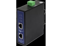 Z Allnet Poe Injektor Industriell Multigigabit - Poe Bt Med Power-Booster (15,4W/30W/90W) - Din -Allnet Poe Injektor Metallhölje - All-Pi2015mgpb-B