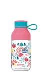 Quokka KIDS ICE FLOWERS | BOUTEILLE FABRIQUÉE EN ECOZEN AVEC CROCHET EN ACIER INOXYDABLE 430 ML