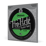 D'Addario Guitar Strings - Pro-Arte Classical Guitar Strings - EJ29 Nylon Guitar Strings - Silver Plated Wrap, Nylon Core, Rectified Nylon Trebles - Moderate Tension