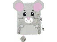 3D Padlock Diary Hairy A5 96K My Little Friend Mouse