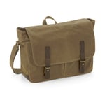 Quadra Heritage Waxed Canvas Messenger - väska - Desert Sand - One Size