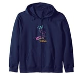 Footloose Let's Dance Neon Title Logo Zip Hoodie