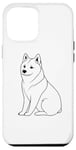 Coque pour iPhone 15 Plus Contour de chien Shiba Inu