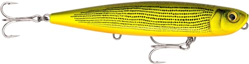 Rapala - Leurre de Pêche Precision Xtreme Pencil Exo Construction Plastique - Leurre Mer Flottant - Profondeur de Nage Surface - Taille 12,7cm / 26g - Fabriqué en Estonie - Golden Dorado