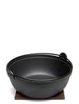 Satake Nabe Cast Iron Pot 27 Cm Home Kitchen Pots & Pans Casserole Dishes Black Satake