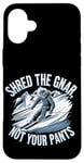 Coque pour iPhone 16 Plus Shred The Gnar, Not Pants Ski de piste