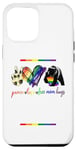 iPhone 14 Pro Max Love Peace And Free Mom Hugs LGBTQ Gay Pride Freedom Flag Case