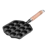 14 Holes Takoyaki Pan Nonstick Cast Iron Octopus Meat Balls Mold Maker New