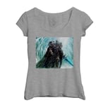 T-Shirt Femme Col Echancré World Of Warcraft Roi Liche Arthas Jeux Vidéo