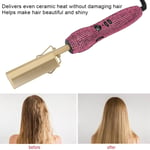 (UK Plug 220V)Hair Straightener Brush Stylish Rhinestones Fast Heating SG5