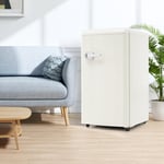 Retro Refrigerateur 76L - ave céclairage led, pieds réglables, économie d'énergie, Classe énergétique e- 45 dB - Blanc