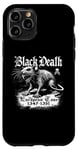 Coque pour iPhone 11 Pro Black Death European Tour Plague Rat Histoire médiévale