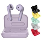 BE Pop Écouteurs Bluetooth 5.0 TWS - Écouteurs sans Fil Son Stereo 3D HD, Autonomie 25H, Etui de Chargement, Facile à Connecter, Micro Intégré, Légers et Confortables pour iPhone/Android (Violet)