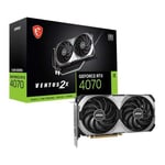 MSI NVIDIA GeForce RTX 4070 VENTUS 2X E1 OC 12GB GDDR6 Ray-Tracing Graphics Card