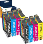 Cartouches d'encre pour Encre Epson 603XL Compatible pour Epson Expression Home XP-3100 XP-4100 XP-2100 XP-2105 XP-3105 XP-4105 (2 Noires/2 Cyan/2 Magenta/2 Jaune,Paquet de 8)