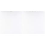 Bazzill Basics Paper 25 Feuilles de Scrapbooking Smoothies Coco Tourbillon Blanc (Lot de 2)